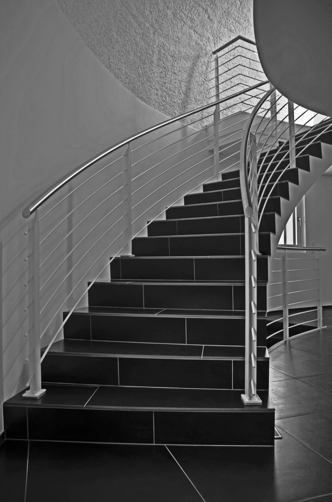 Treppen Geländer gebogen